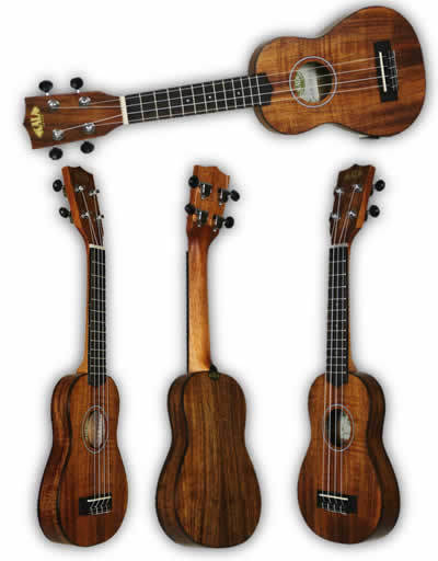 Thinline Travel Golden Acacia Ukulele - Soprano