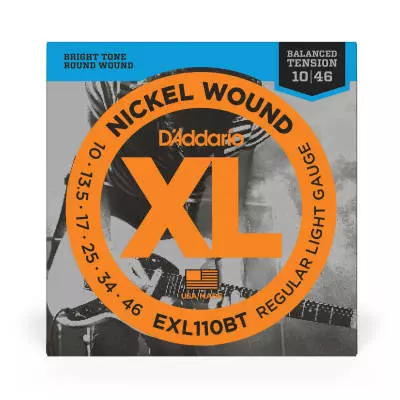 EXL110BT - Nickel Wound Balanced Tension Electric Guitar Strings - 10 to 46