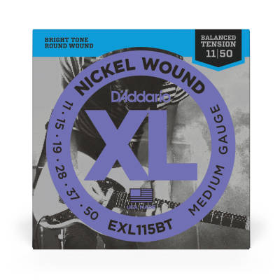 EXL115BT - Nickel Wound Balanced Tension Electric Guitar Strings - 11 to 50