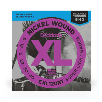 EXL120BT - Nickel Wound Balanced Tension Electric Guitar Strings - 9 to 40