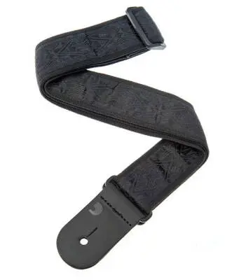 DAddario - Nylon Woven Guitar Strap - Black Satin