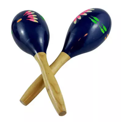 Granite Percussion - Wood Painted 8-inch Maracas