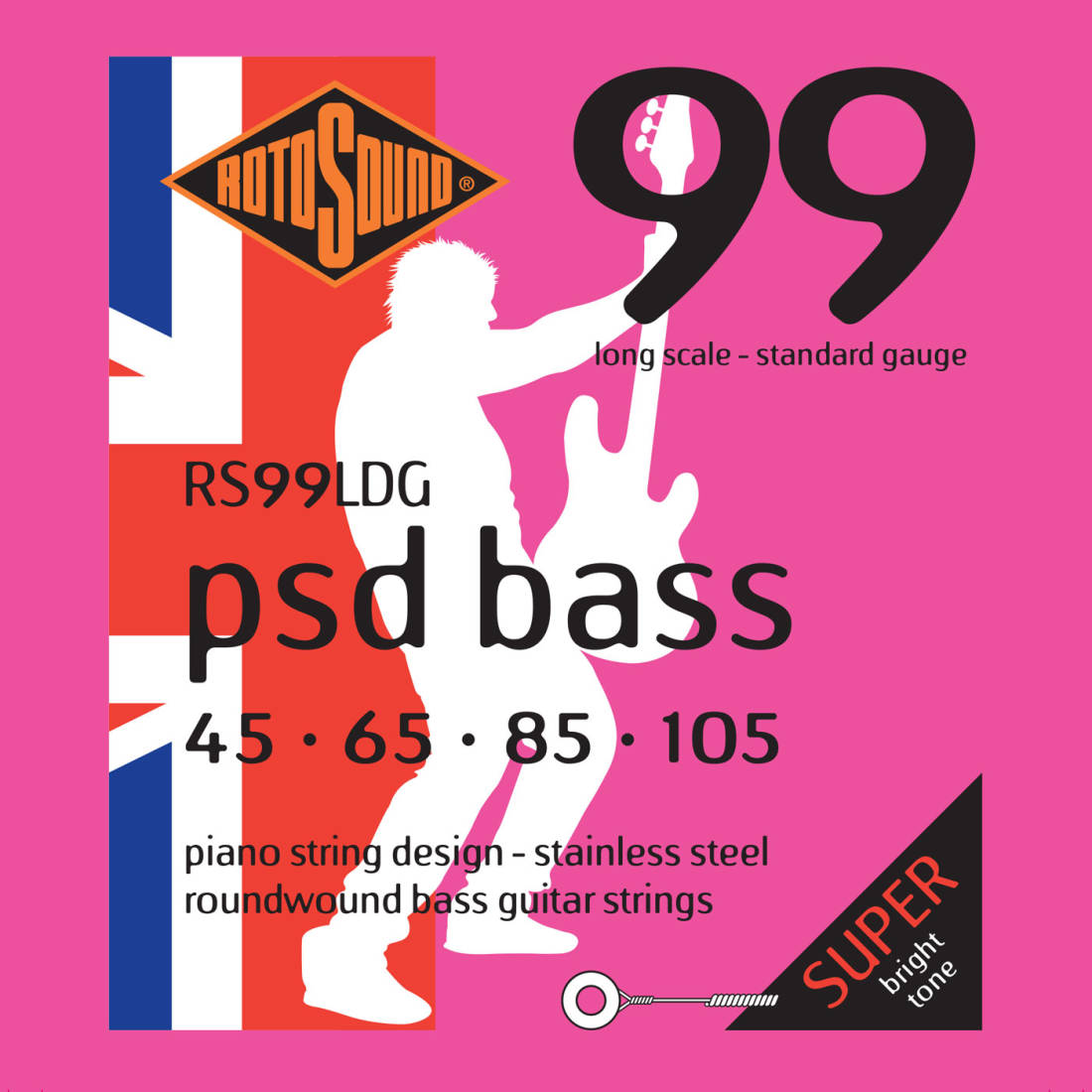 Piano String Design 4 String Bass Set 45-105