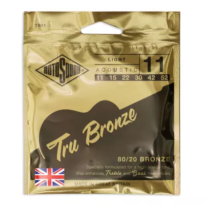 Rotosound - Tru Bronze 80/20 Acoustic Guitar Set 11-52