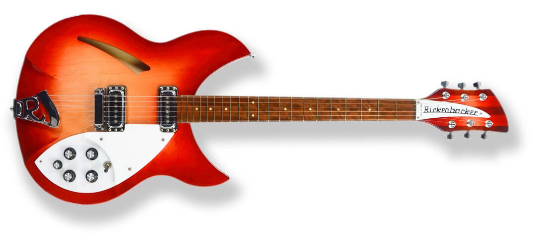 300 Series Thinline Semi-Hollow Electric Guitar with Case - Fireglo