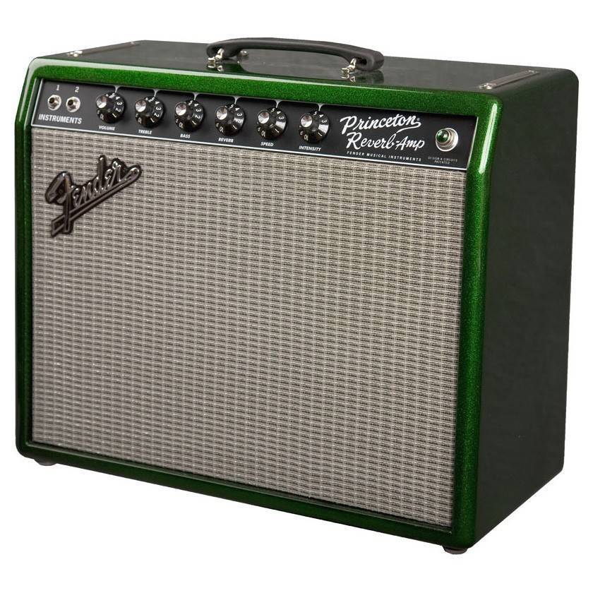 Fender 65' Princeton Reverb FSR Reissue Amp - Green Sparkle