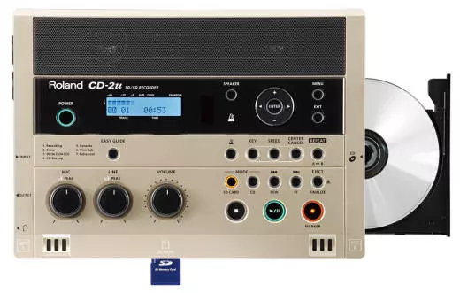 CD/SD Recorder w/Built in Mic & Speakers