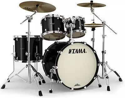 Starclassic Maple 4 Piece Shell Kit with Tom Holder - Piano Black