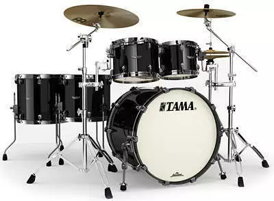 Starclassic Maple 5 Piece Shell Kit with Black Hardware - Piano Black