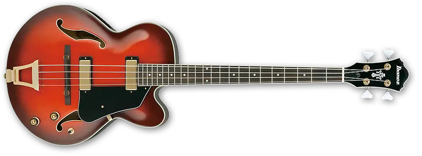 Artcore Hollow Body Bass - Sunset Red