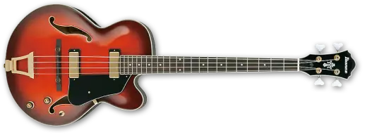 Artcore Hollow Body Bass - Sunset Red