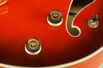 Artcore Hollow Body Bass - Sunset Red