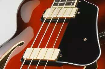 Artcore Hollow Body Bass - Sunset Red