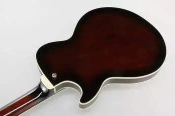 Artcore Hollow Body Electric 5 String Bass - Dark Violin