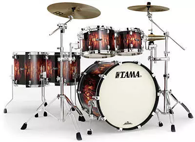 Starclassic Maple 5 Piece Shell Kit - Molten Satin Brown Burst