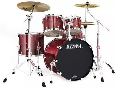 Starclassic Performer B/B 5 Piece Shell Kit with Tom Holder - Crimson Sparkle