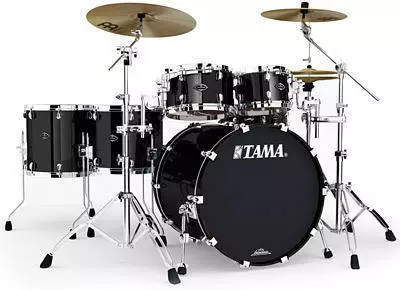Starclassic Performer B/B 6 Piece Shell Kit with Tom Adapters - Piano Black
