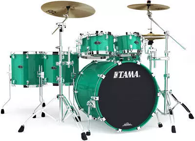 Starclassic Performer B/B 6 Piece Shell Kit with Tom Adapters -  Vintage Aqua Marine