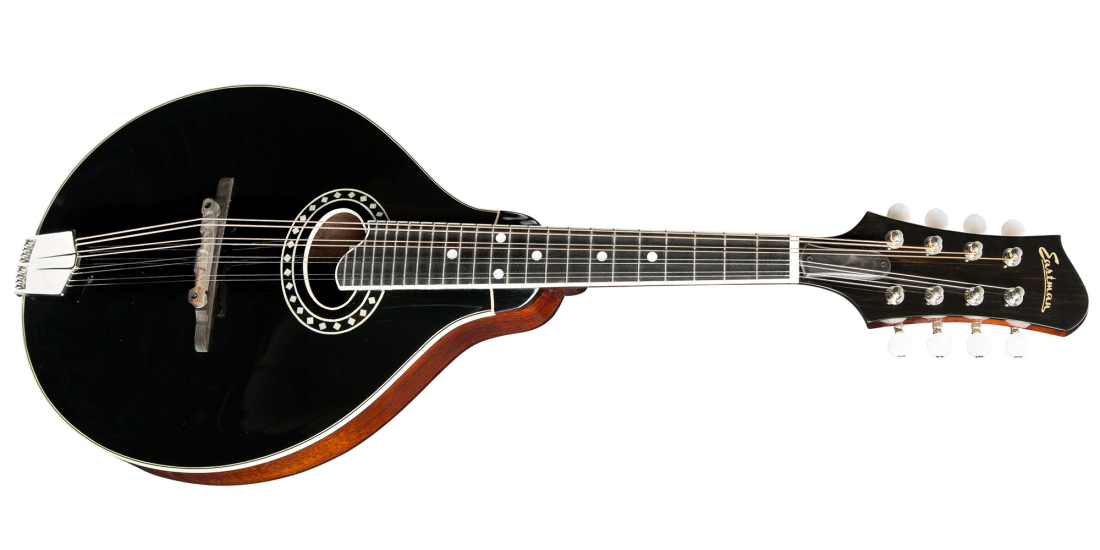 A Style Spruce/Maple Mandolin with Case - Black
