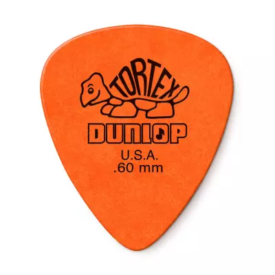 Dunlop - Paquet de 12 plectres Tortex standard (0,6 mm, orange)