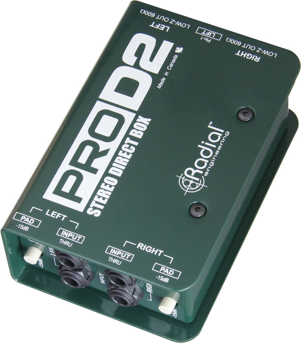 Pro D2 Passive 2-ch DI Box w/Eclipse Xfmr