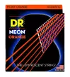 DR Strings - Neon Orange Coated Acoustic Strings, Custom Light 11-50
