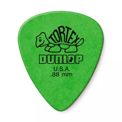 Dunlop - Paquet de 12 plectres Tortex standard (0,88 mm, vert)