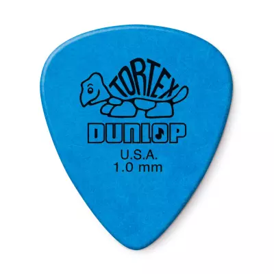 Dunlop - Paquet de 12 plectres Tortex standard (1 mm, bleu)