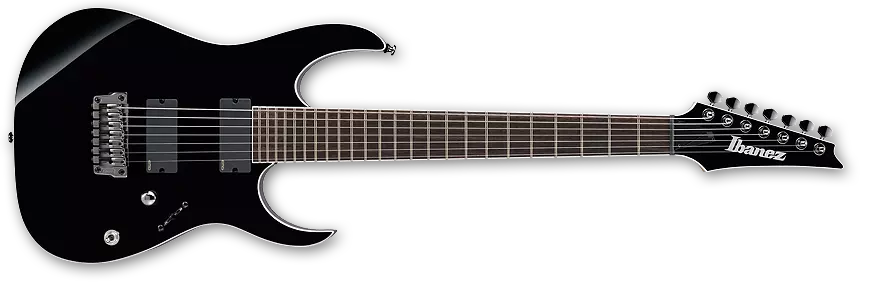 RG Iron 7 String Electric with EMG 707 - Black
