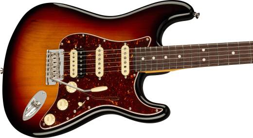 Guitare Stratocaster HSS American Professional II, touche en palissandre - Sunburst 3 couleurs