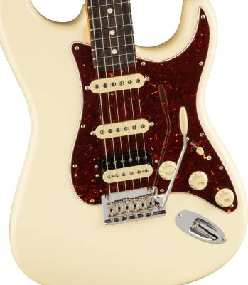 American Professional II Stratocaster HSS, Rosewood Fingerboard - Olympic White
