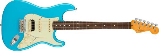 Guitare Stratocaster HSS American Professional II, touche en palissandre - Miami Blue