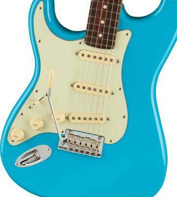 American Professional II Stratocaster Left-Hand, Rosewood Fingerboard - Miami Blue