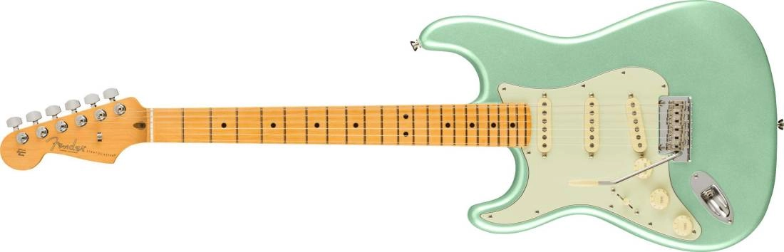 American Professional II Stratocaster Left-Hand, Maple Fingerboard - Mystic Surf Green