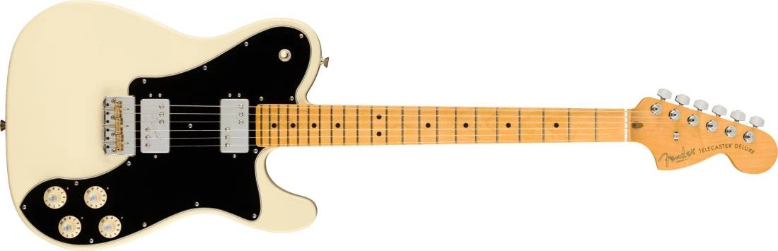 American Professional II Telecaster Deluxe, Maple Fingerboard - Olympic White