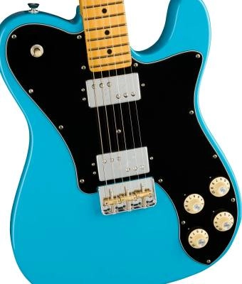Fender Telecaster Deluxe American Professional II (fini Miami Blue, touche en érable)