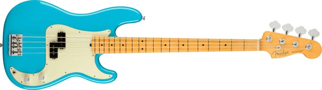 American Professional II Precision Bass, Maple Fingerboard - Miami Blue