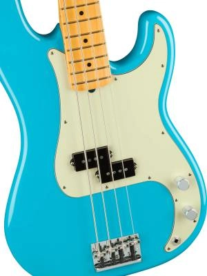 American Professional II Precision Bass, Maple Fingerboard - Miami Blue