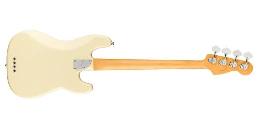 American Professional II Precision Bass with Case, Left-Handed - Olympic White