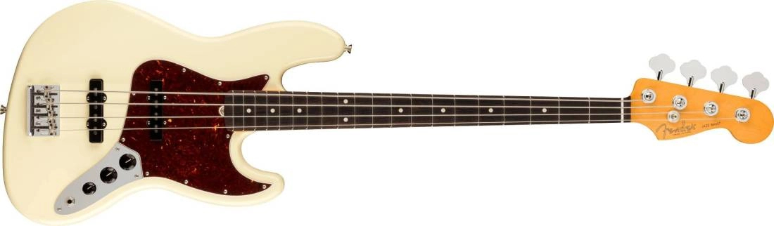 American Professional II Jazz Bass, Rosewood Fingerboard - Olympic White