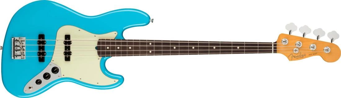 American Professional II Jazz Bass, Rosewood Fingerboard - Miami Blue