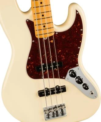 American Professional II Jazz Bass, Maple Fingerboard - Olympic White