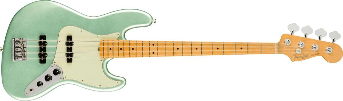 American Professional II Jazz Bass, Maple Fingerboard - Mystic Surf Green