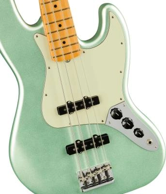 American Professional II Jazz Bass, Maple Fingerboard - Mystic Surf Green