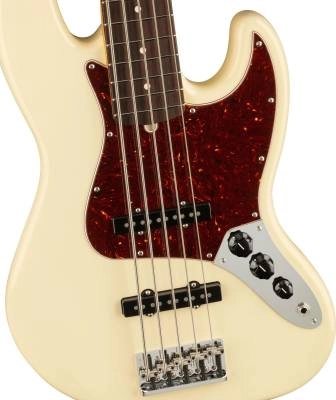 American Professional II Jazz Bass V, Rosewood Fingerboard - Olympic White