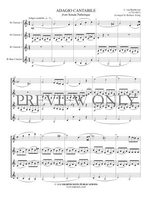 Adagio Cantabile from Sonata Pathetique - Beethoven/Yeung - Clarinet Quartet