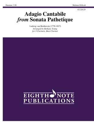 Eighth Note Publications - Adagio Cantabile from Sonata Pathetique - Beethoven/Yeung - Clarinet Quartet