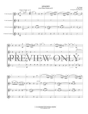 Adagio from Sonata in D Major - Galuppi/Marlatt - Saxophone Quartet (AATB)