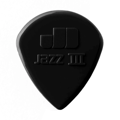 Dunlop - mdiator noir Stiffo Nylon Jazz III (paquet de 6)