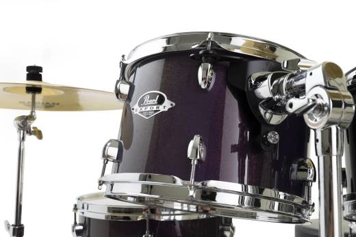 Export EXX 5-Piece Complete Drum Kit (22,10,12,16,SD) with Cymbals and Hardware - Purple Nebula